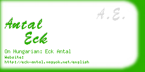 antal eck business card